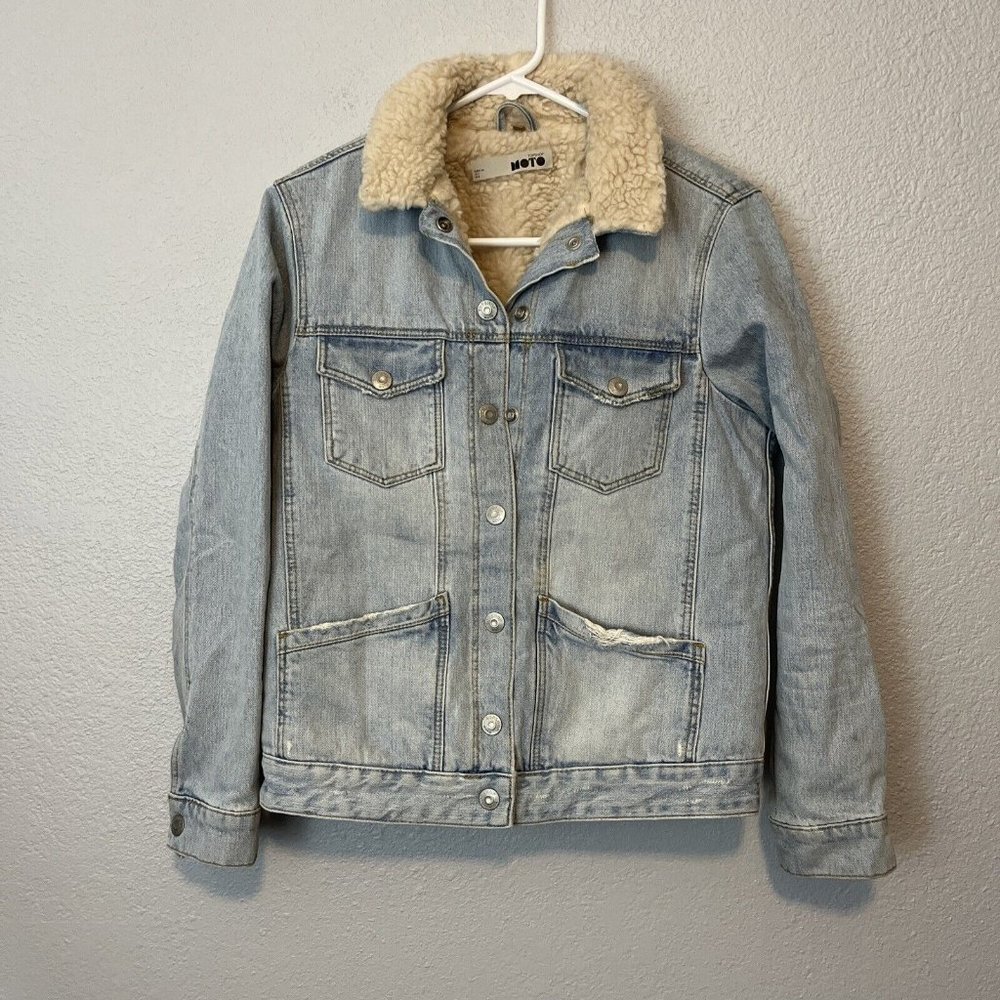 Topshop Light Blue Denim Jacket